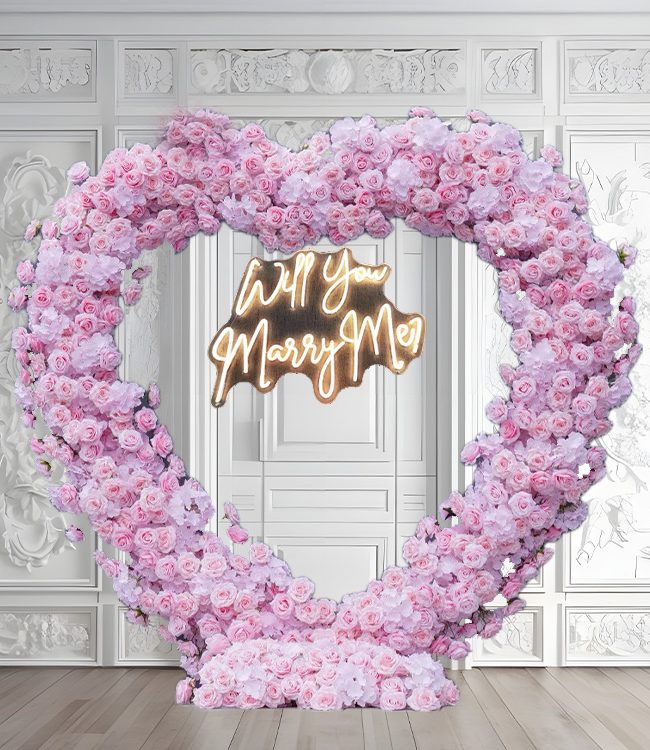 Pink Heart Arch Rental Atlanta